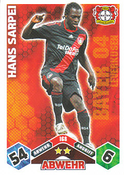 Hans Sarpei Bayer 04 Leverkusen 2010/11 Topps MA Bundesliga #168